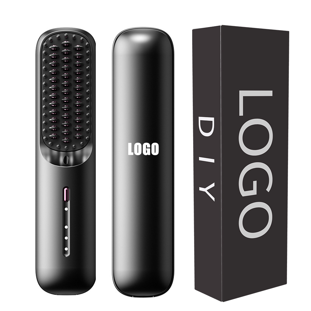 Manufacturer Custom Batteries Mini Cordless Portable Travel 5000mAh Rechargeable USB Negative Ion Hair Straightener Comb