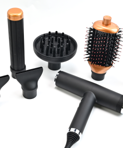 Fengmang Multifunction Professional 7 in 1 Customize Negative Ionic Styler Hair Dryer and Hot Air Brush Set